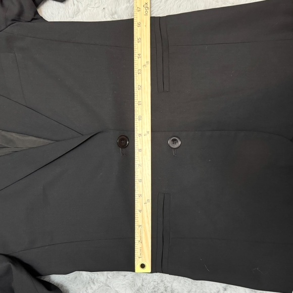 Joseph Paris Black Tailored Blazer Wool Blend Italy Minimalist Size 38 US 6 - Picture 12 of 14